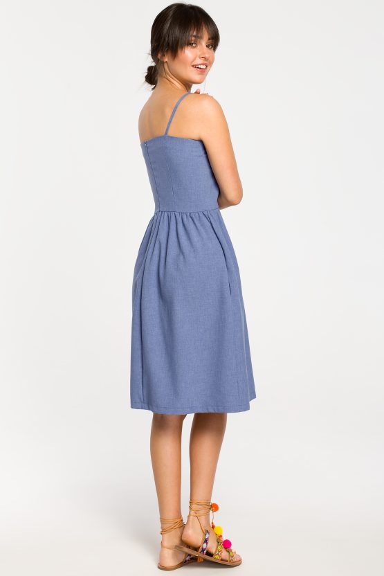 strap around neck dress